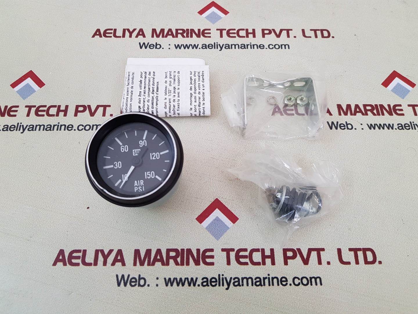 Stewart warner 284n air pressure gauge